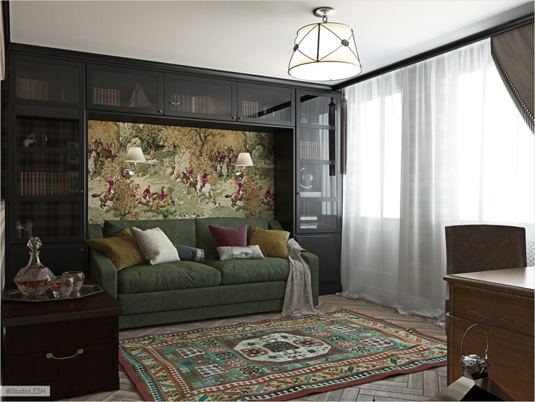 Кабинет в Английском стиле