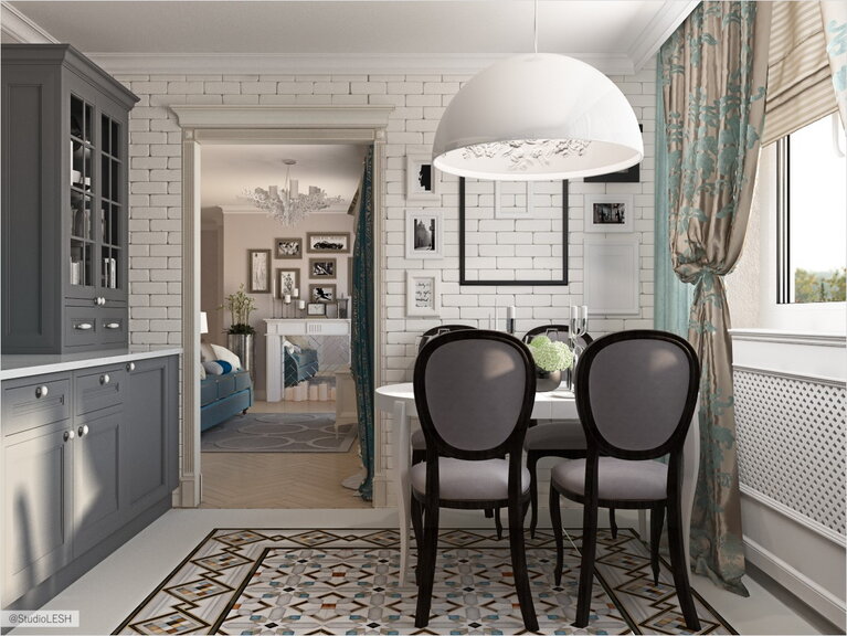 Светлая кухня