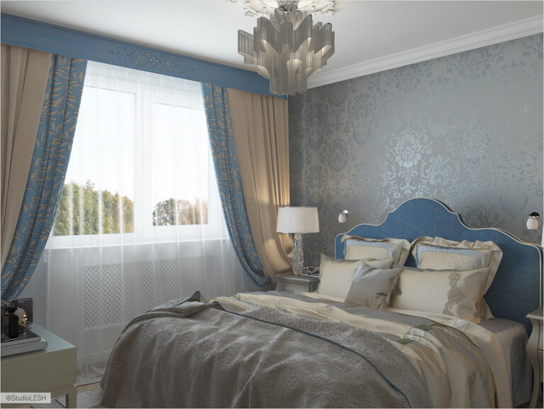Изысканная спальня в классическом стиле