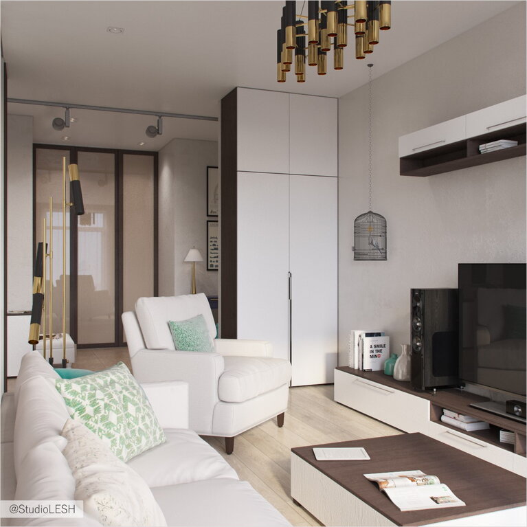 Просторная гостиная