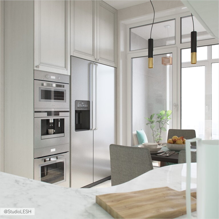 Белая кухня