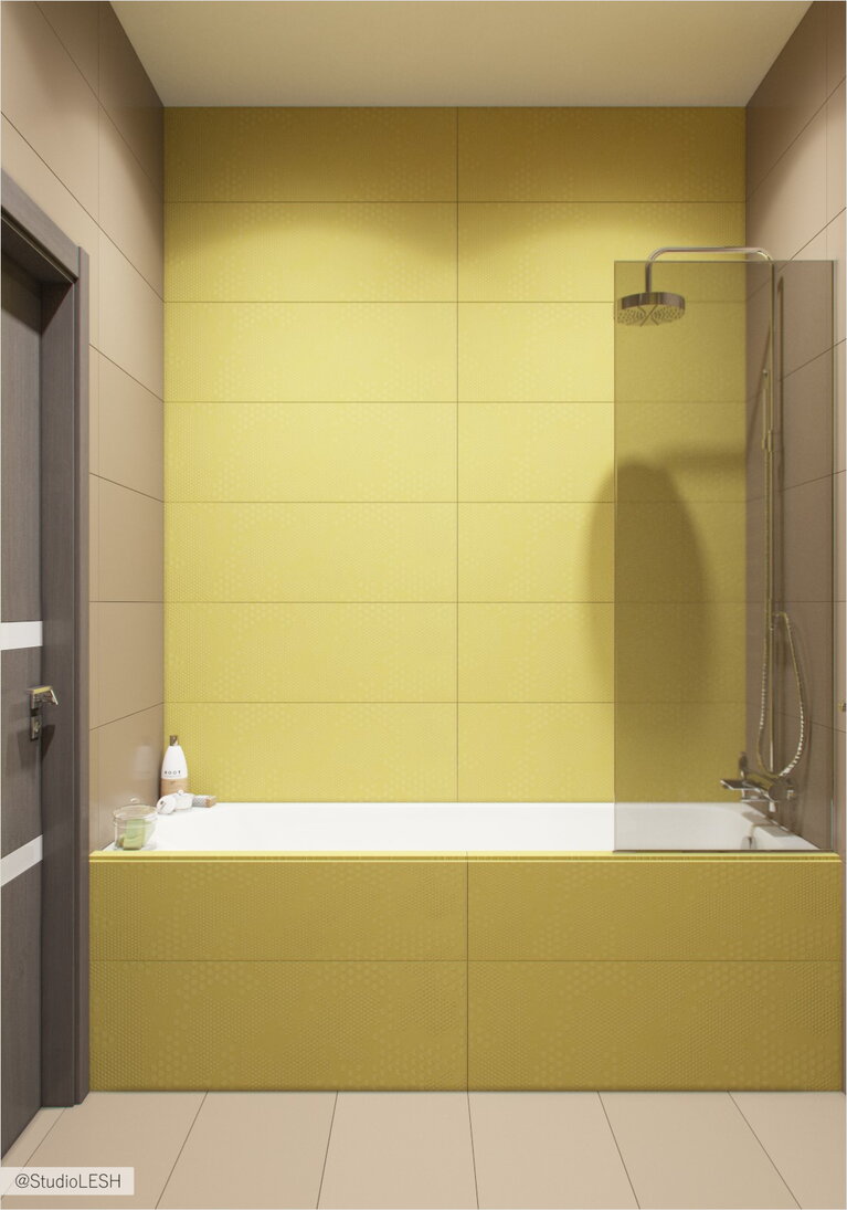 Ванная теплых  цветов