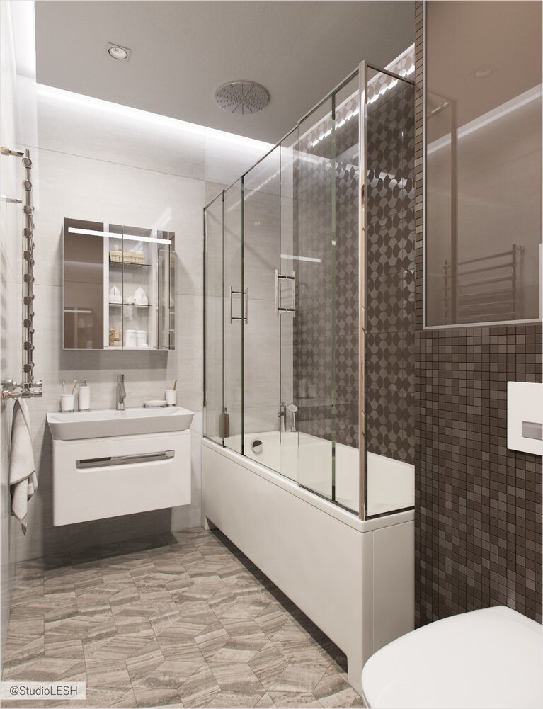 Ванная комната с мозаикой