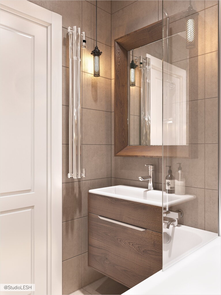 Молочная ванная комната