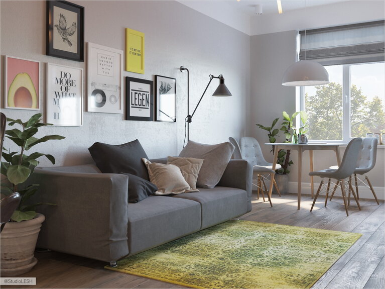 Просторная кухня-столовая