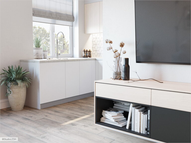 Белая кухня