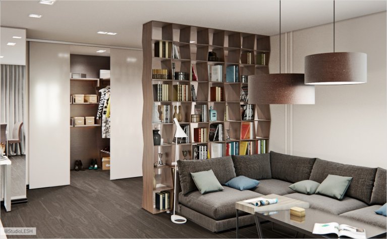 Просторная гостиная