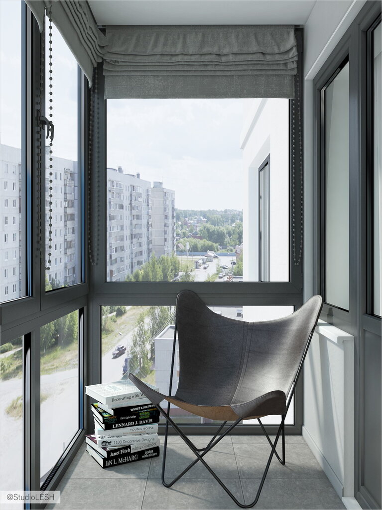 Место отдыха на балконе