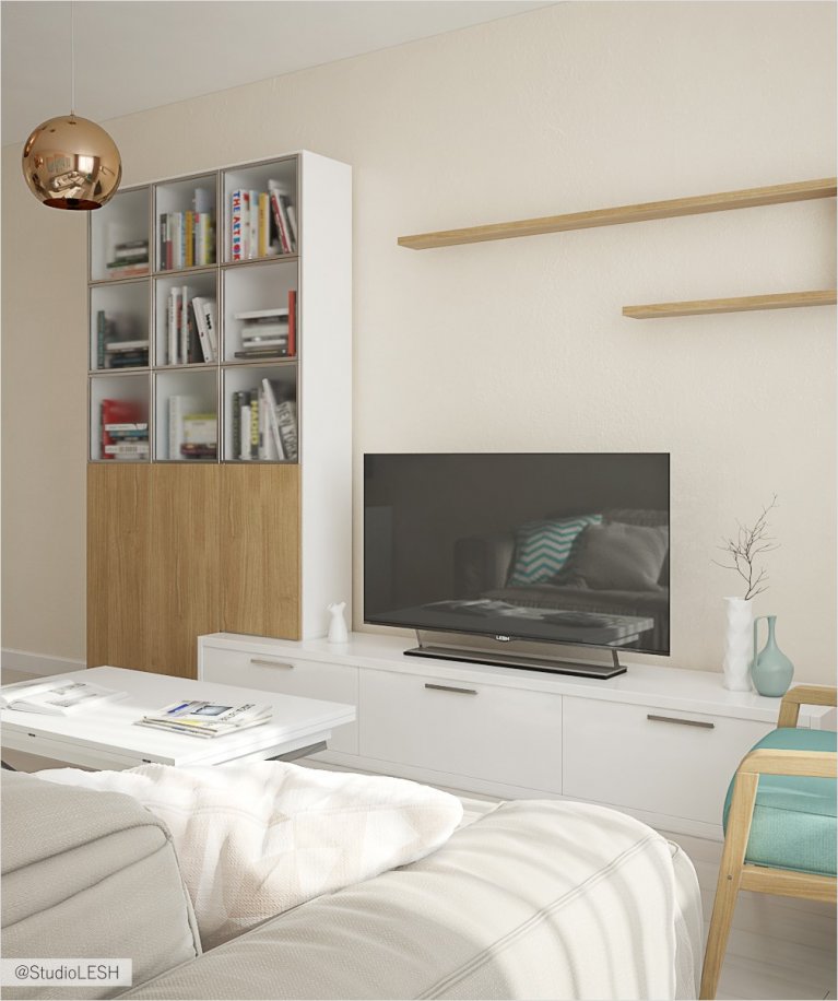 Светлая гостиная