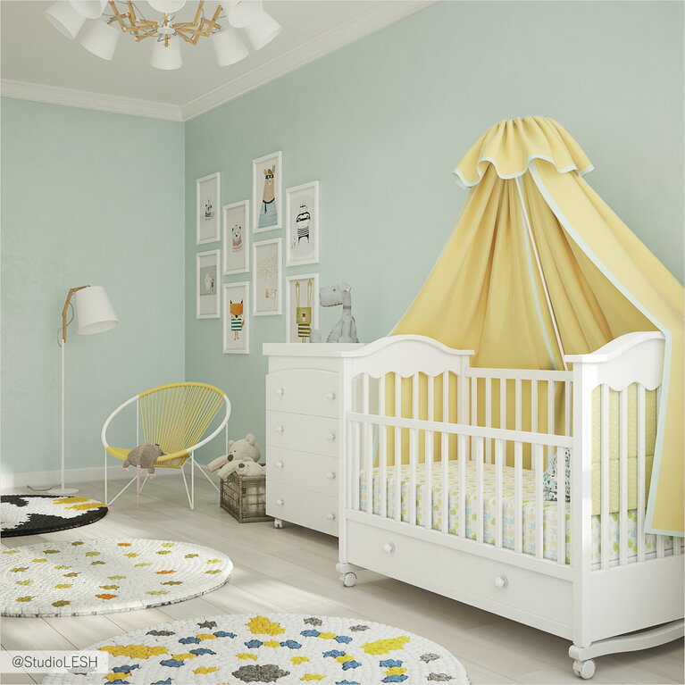 Детская в желтом цвете