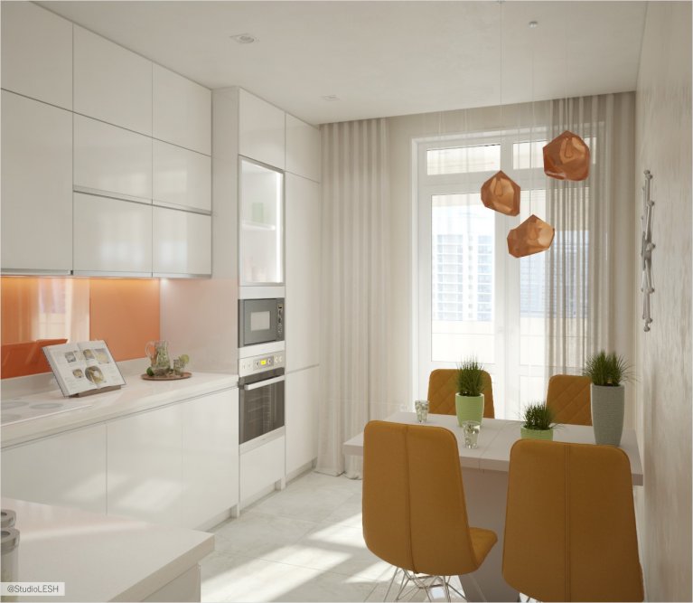 Белая кухня