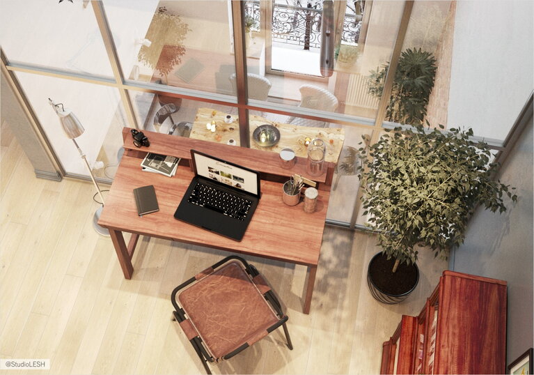 Необычный дизайн кабинета