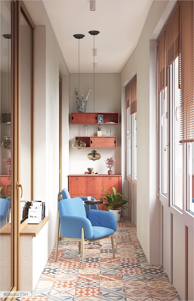 Цветной балкон