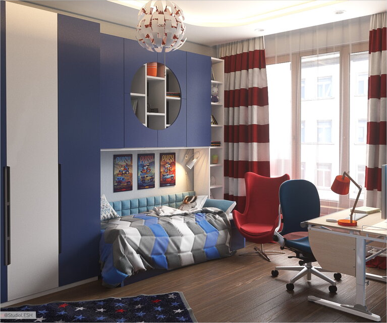 Комната в космическом стиле