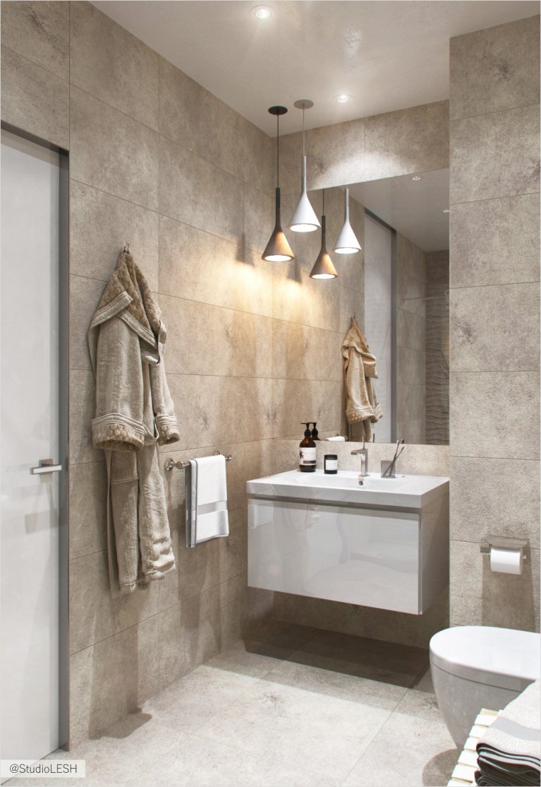 Светлая ванная комната