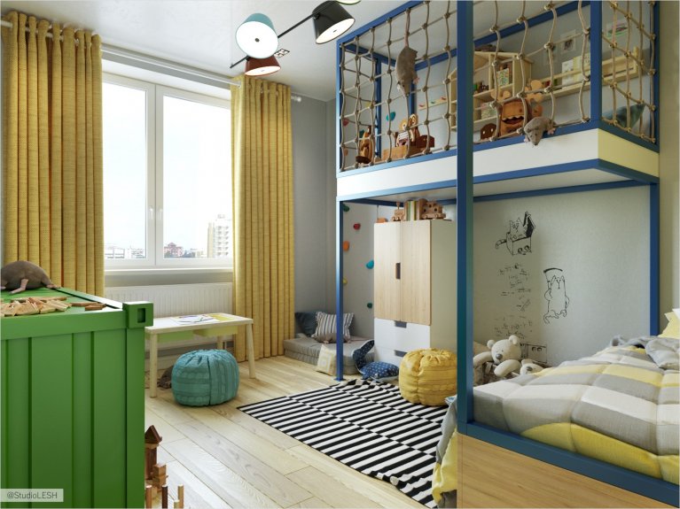 Яркая детская комната