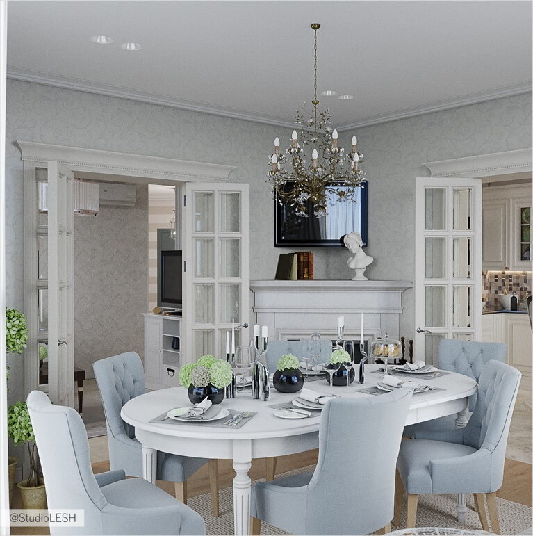 Обеденная зона на террасе