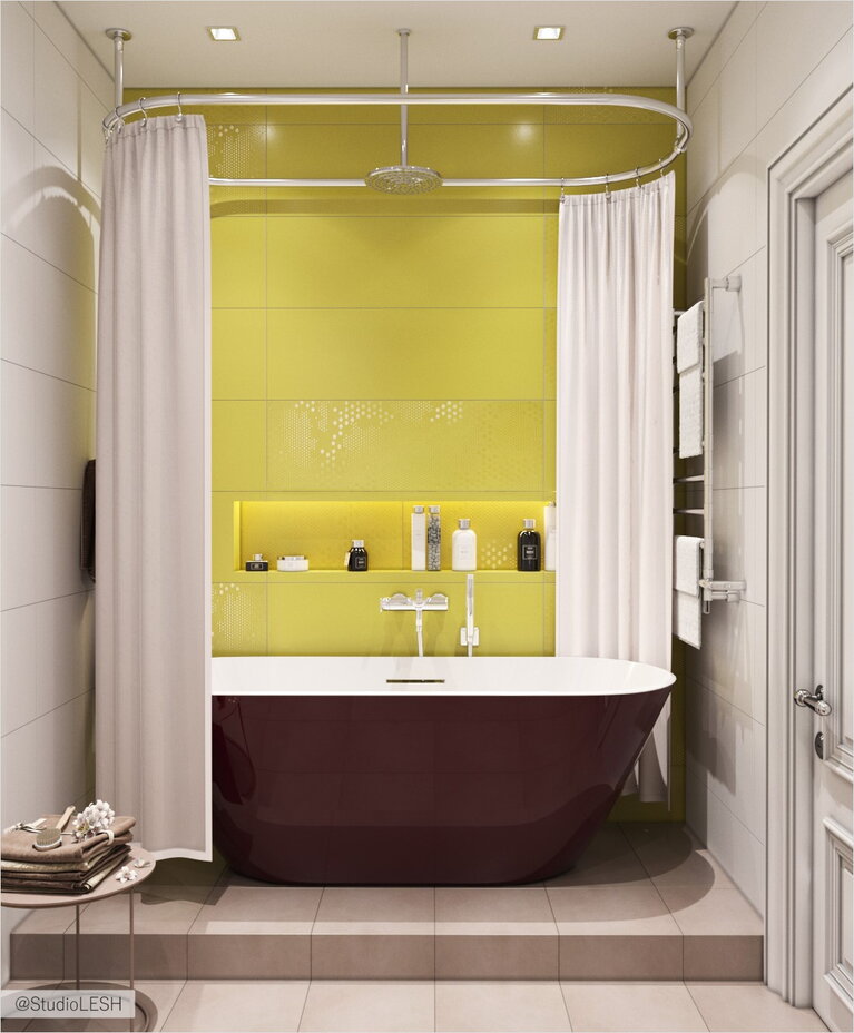 Желтая ванная
