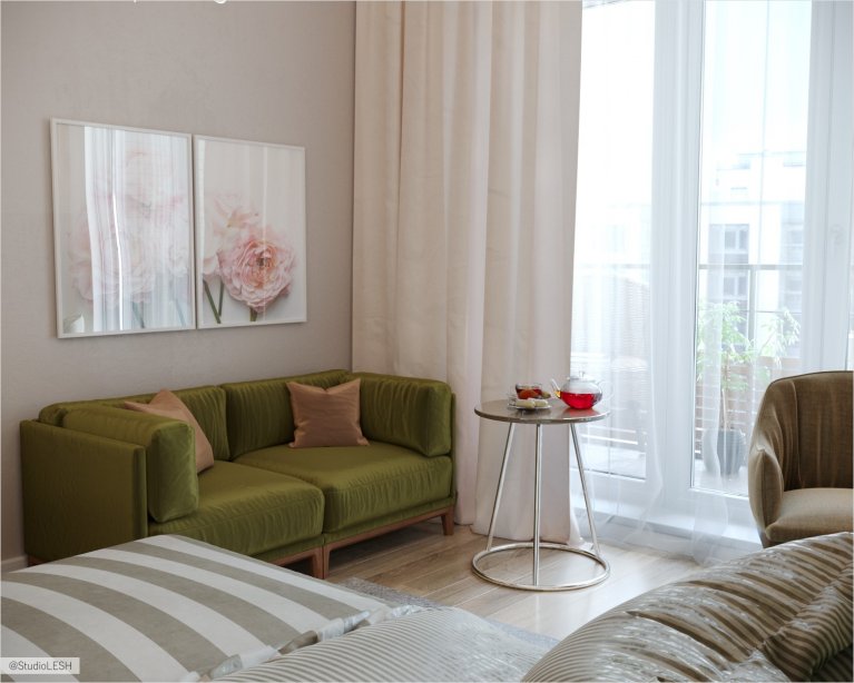 Зона отдыха в спальне