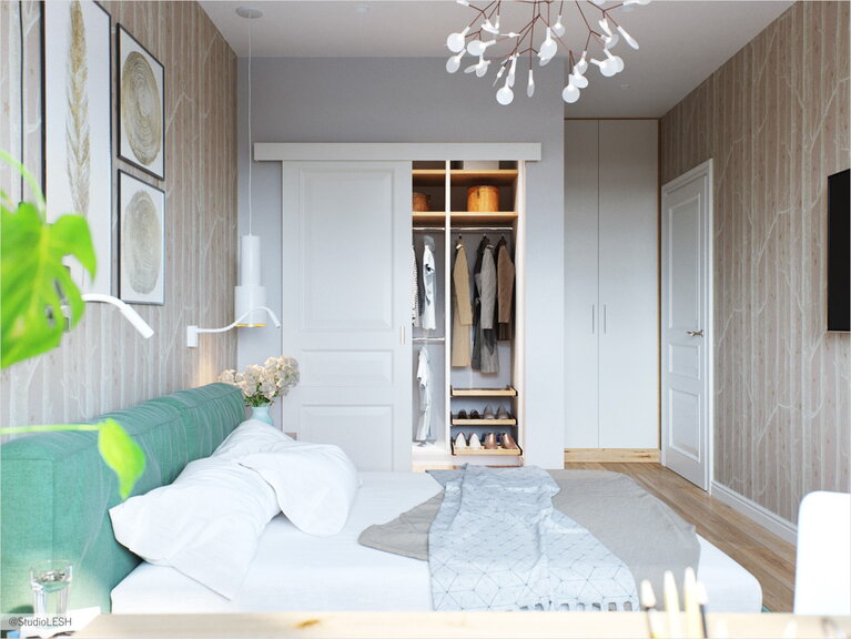 Светлая спальня в ЖК Тойве