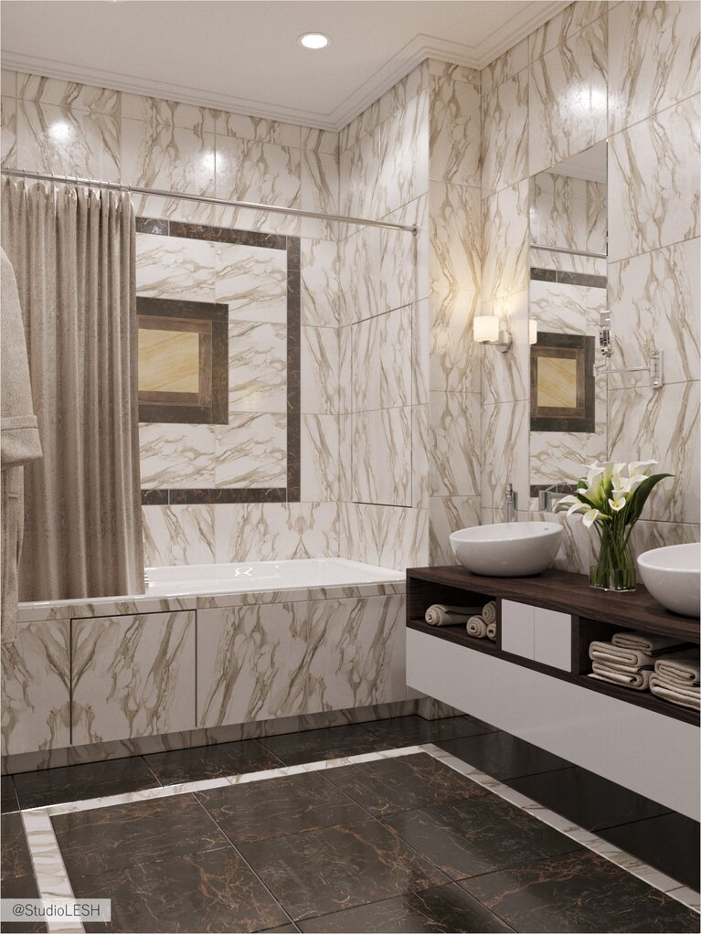 Ванная комната из мрамора