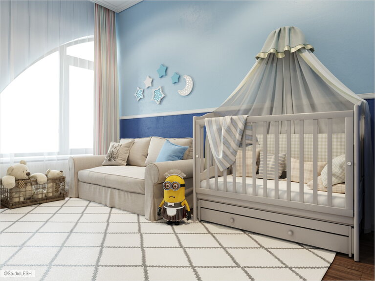 Детская с необычным окном