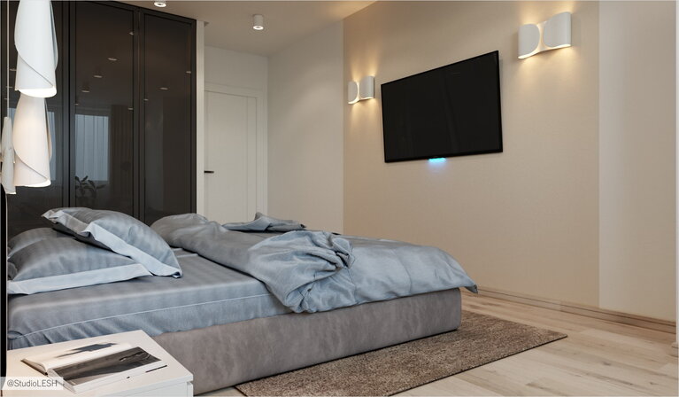 Просторная спальня