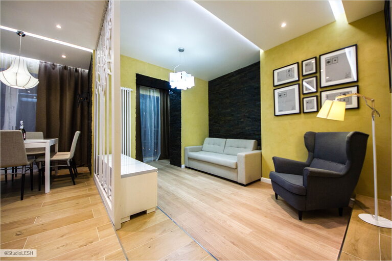 Просторная гостиная