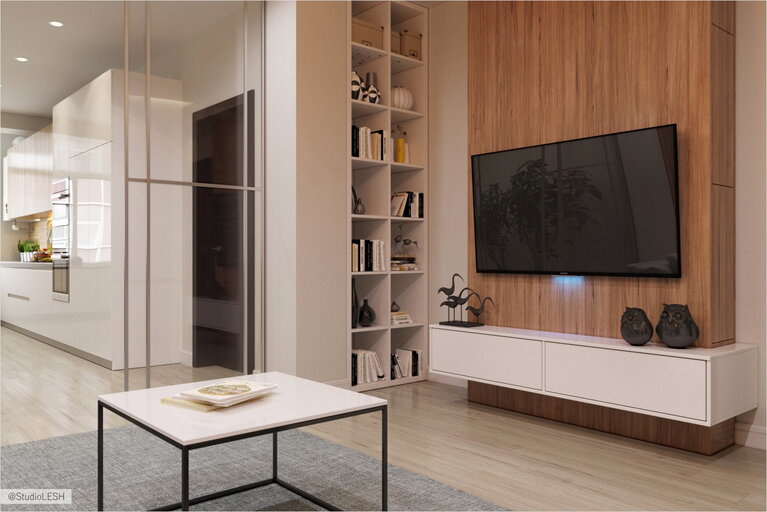 Белая мебель в гостиной