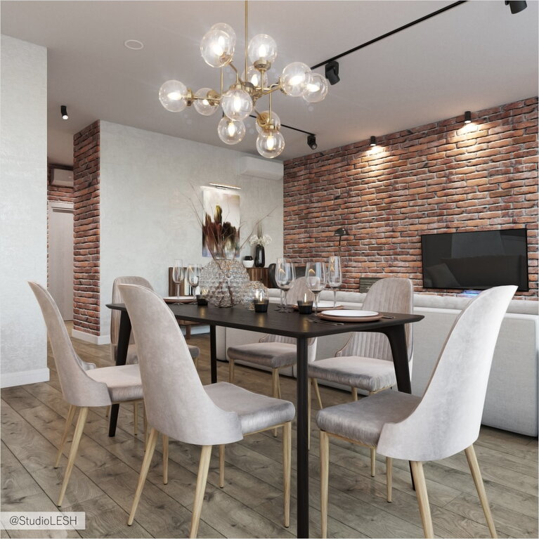 Лаконичная столовая группа