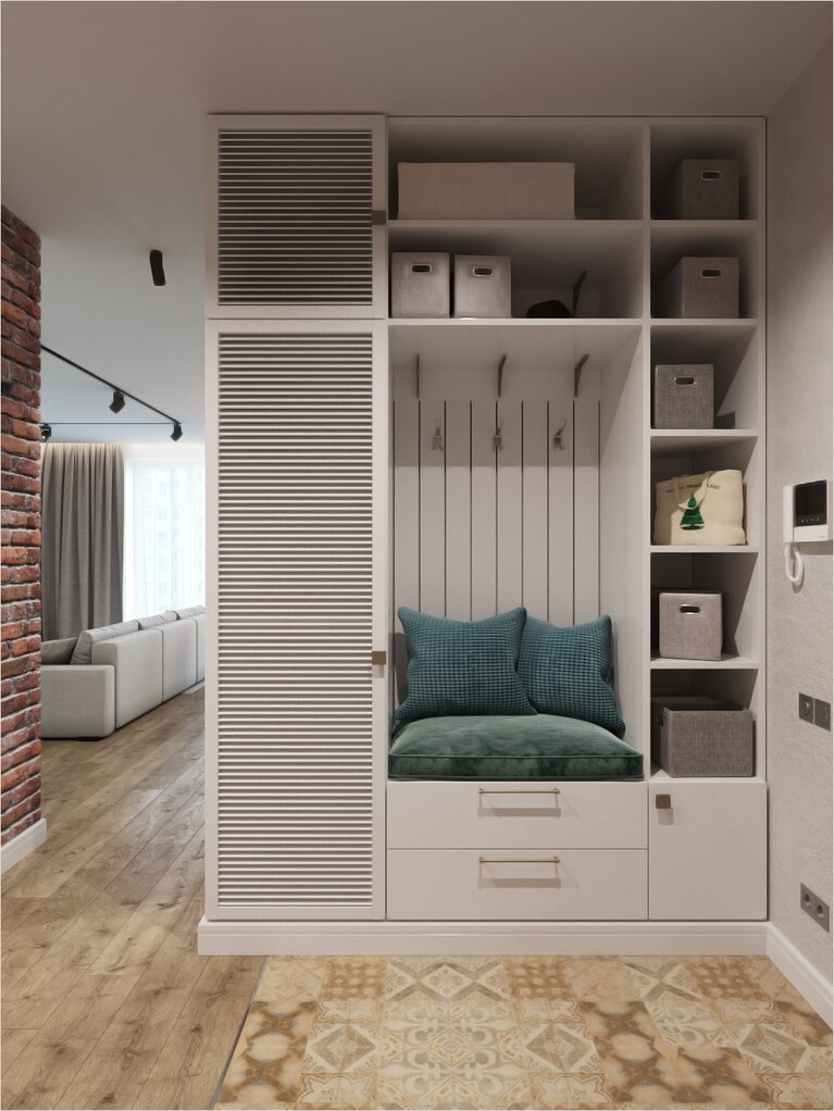 Прихожая в стиле лофт