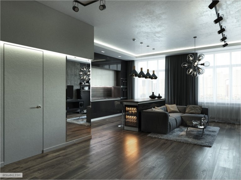 Брутальная квартира холостяка