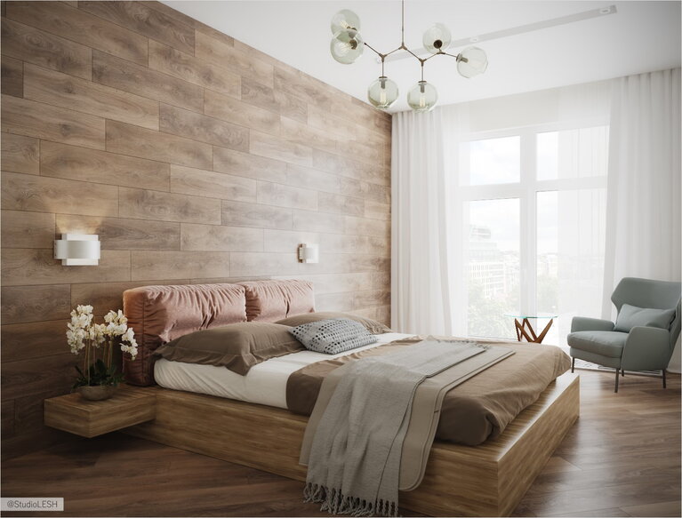 Спальня в стиле минимализм