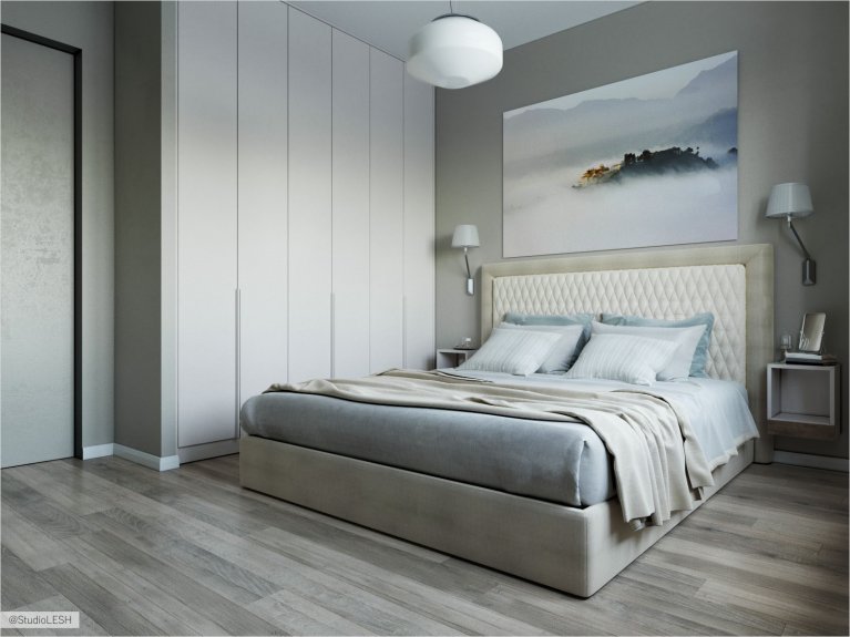 Спальня в стиле минимализм