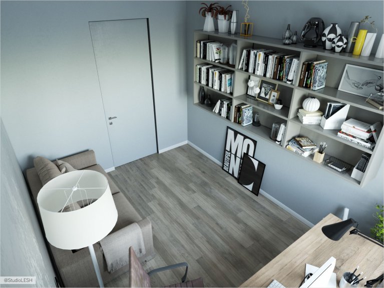 Кабинет в стиле минимализма