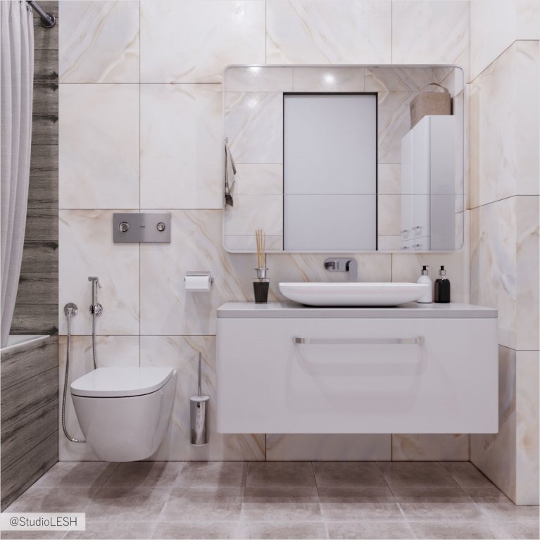 Белая ванная