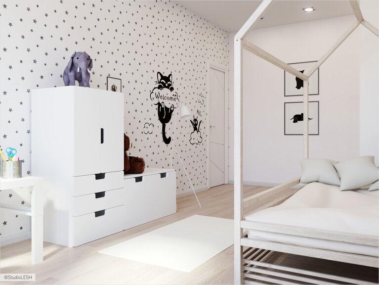 Белая комната для ребенка