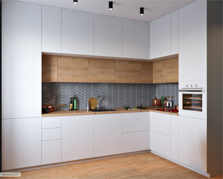 Белая кухня