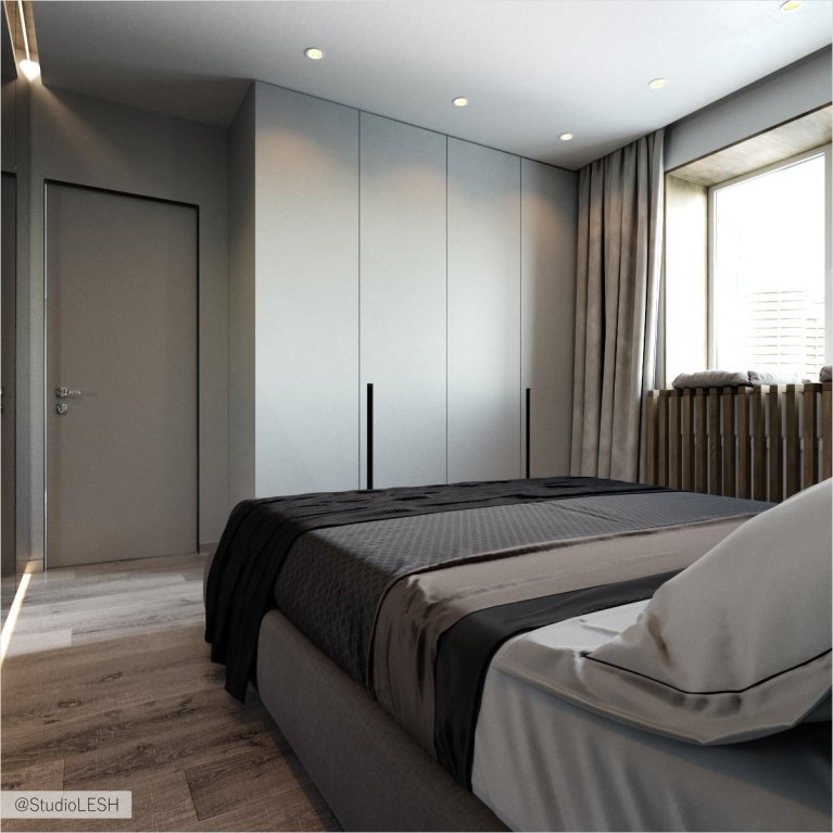 Интерьер спальни в ЖК Капитал