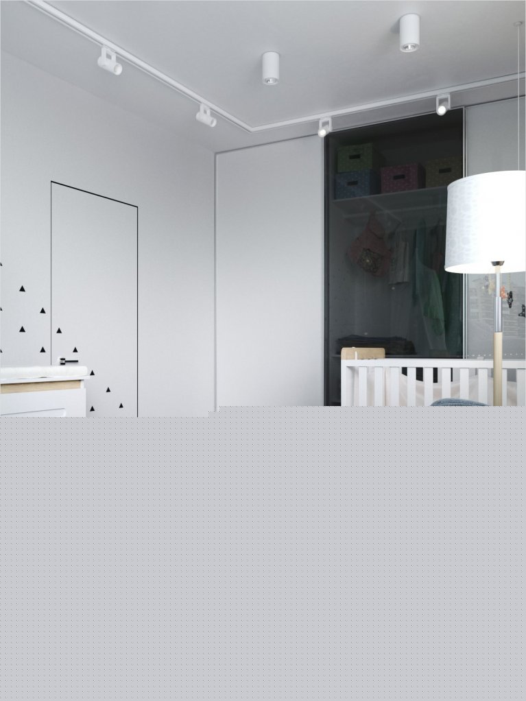 Белая детская комната