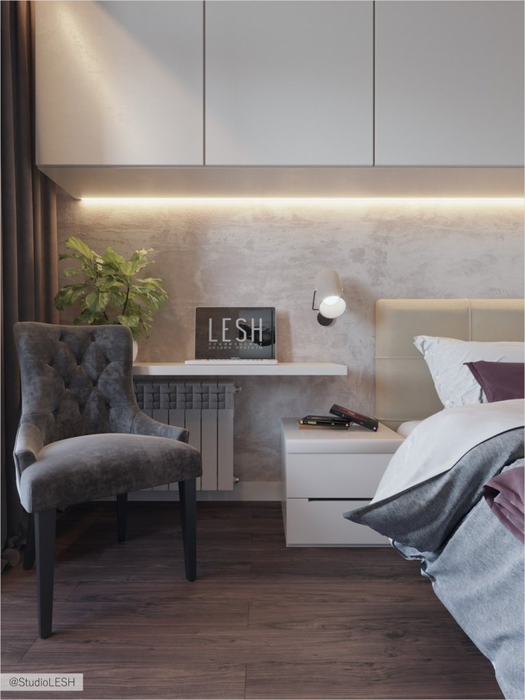 Рабочее место в спальне