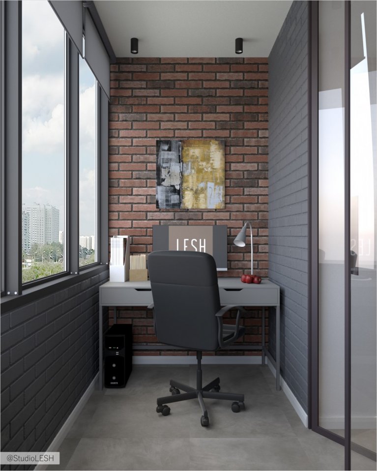 Кабинет на балконе