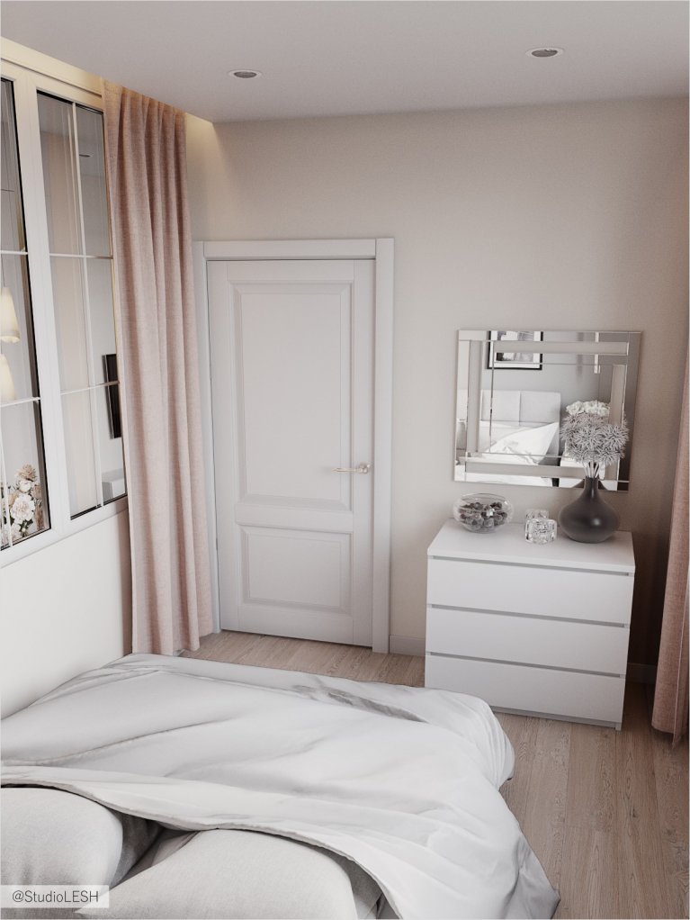 Спальня в стиле минимализм