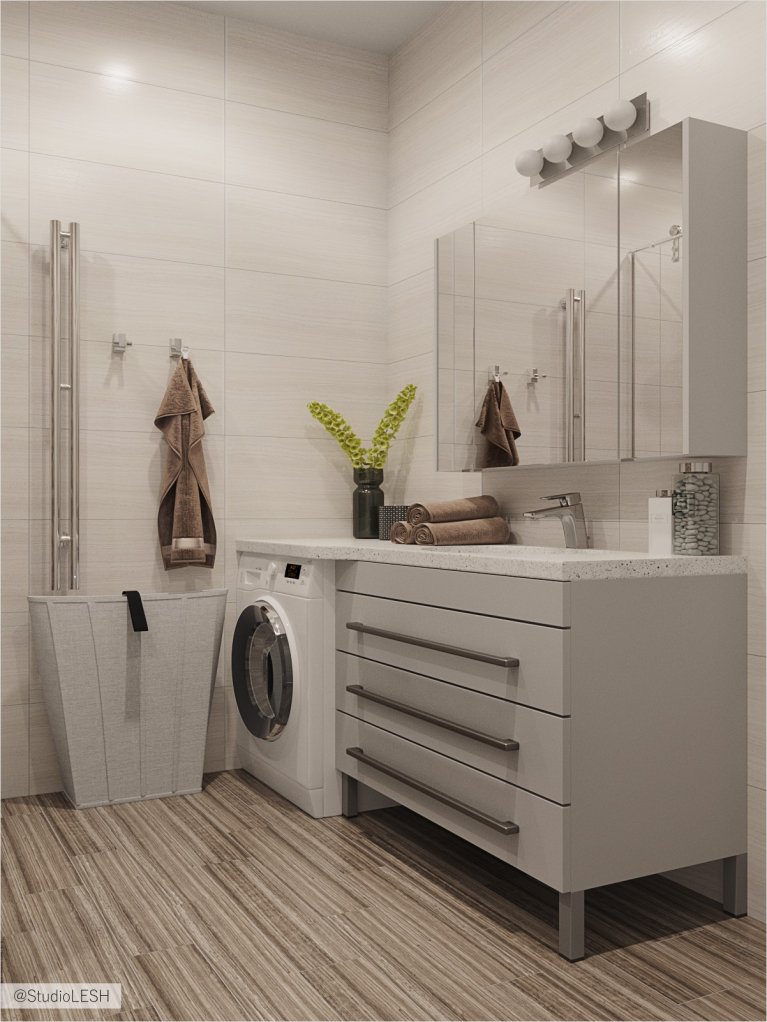 Просторная ванная комната