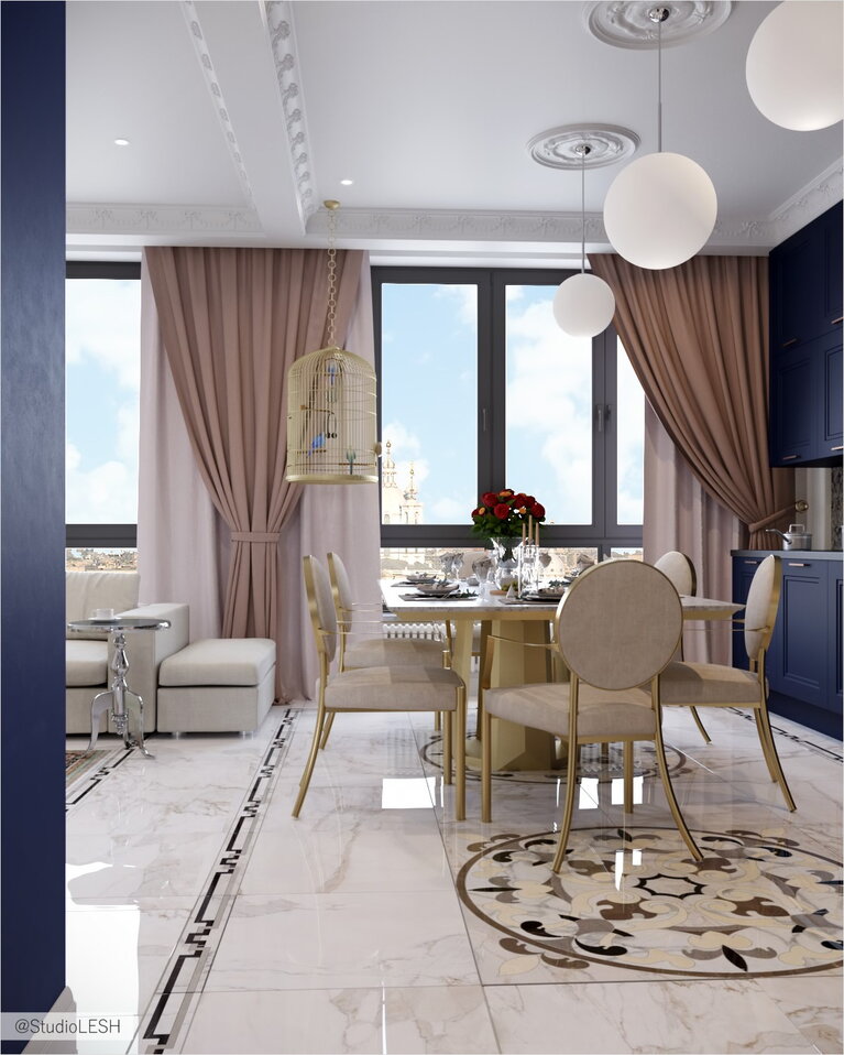 Столовая в классическом стиле