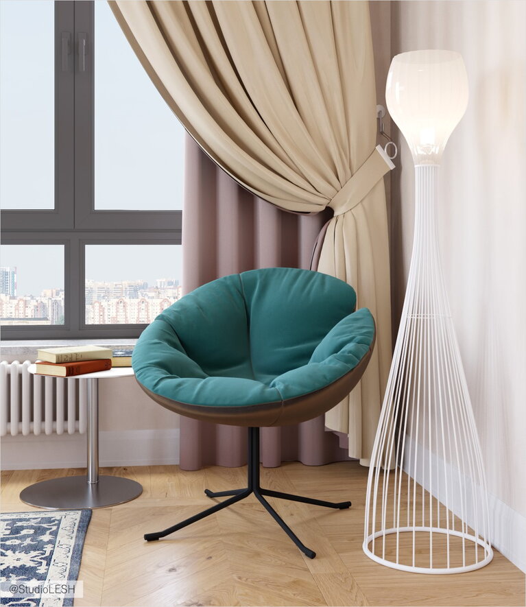 Зона отдыха в спальне