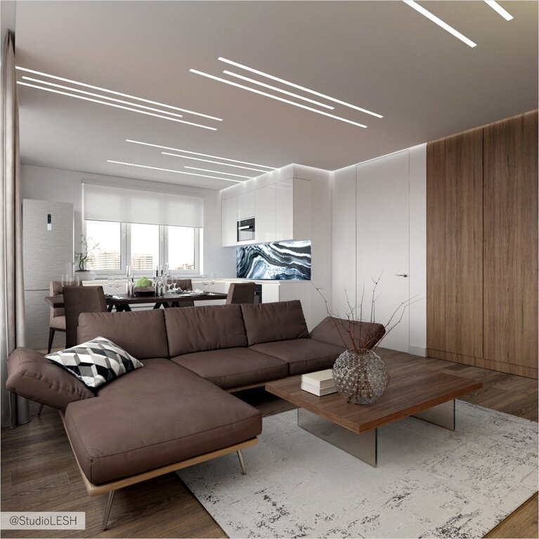 Просторная кухня-гостиная