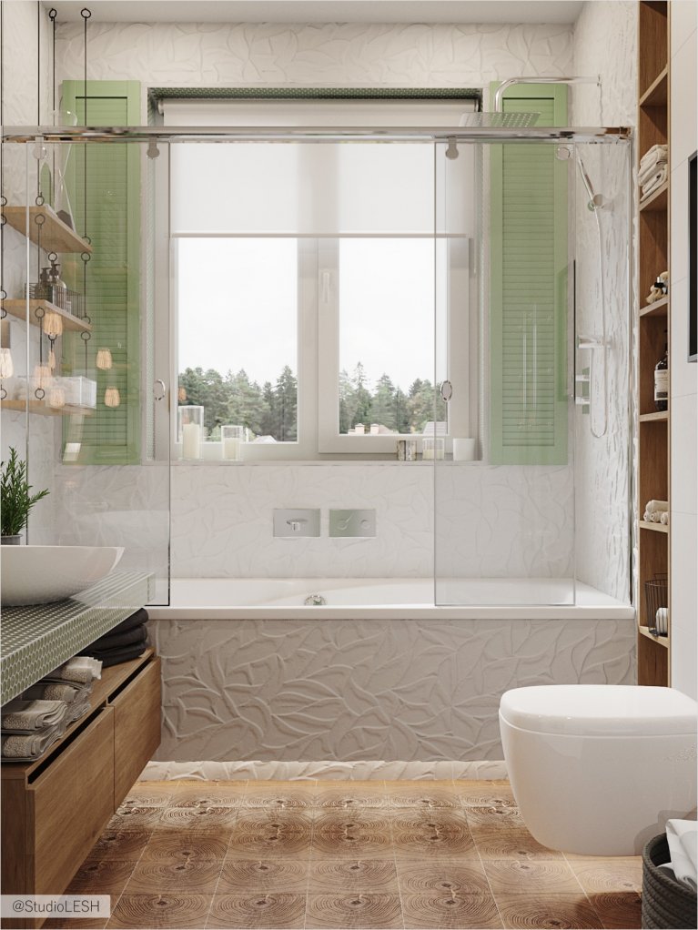 Просторная ванная