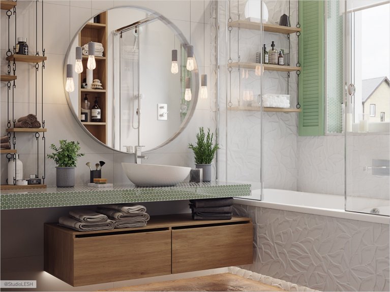 Ванная комната в эко-стиле