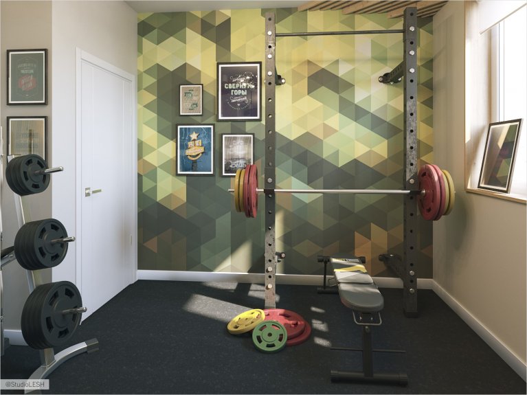 Спортивный зал в доме